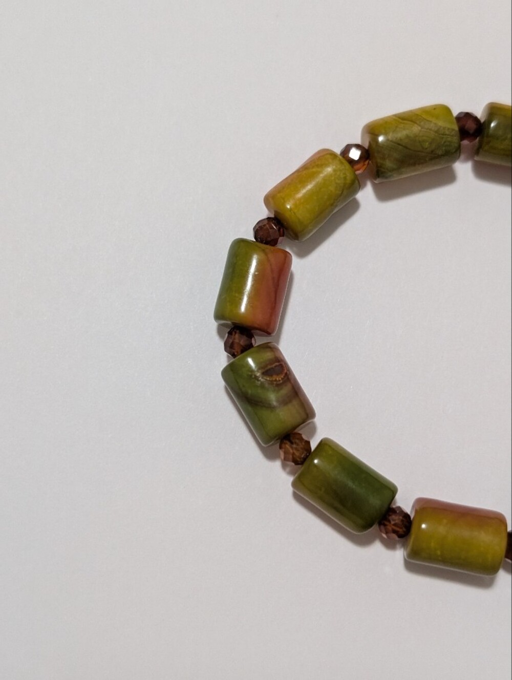 Agate/Garnet Bracelet - Picture 4 of 8